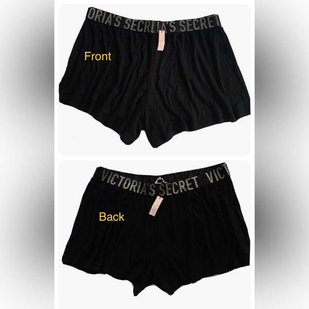 Victoria’s Secret Sleep Shorts Pajama Bottom Sleepwear PJ S Small Black NWT